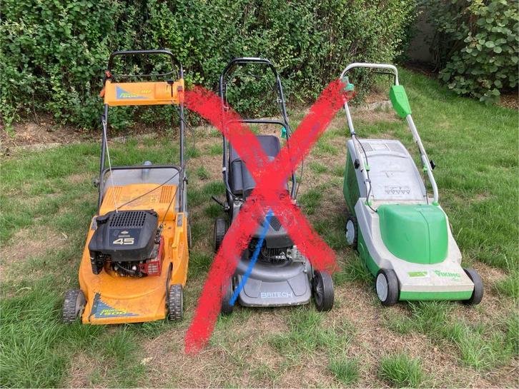 Lot de machines de jardin pour pièces, Jardin & Terrasse, Tondeuses à gazon, Utilisé, Enlèvement