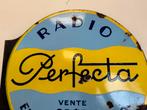 Panneau d'affichage émaillé Perfecta Radio, Enlèvement ou Envoi, Utilisé, Panneau publicitaire