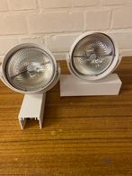 Deltalight 2 spots - in goeie conditie, Metaal of Aluminium, Ophalen of Verzenden, Zo goed als nieuw, Modern