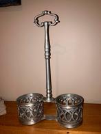 Flessendrager, in tin, Antiek en Kunst, Antiek | Tin, Ophalen of Verzenden