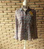 (7)- chemisier femme t.40 brun - neuf -, Ophalen of Verzenden, Nieuw, Maat 38/40 (M), Bruin