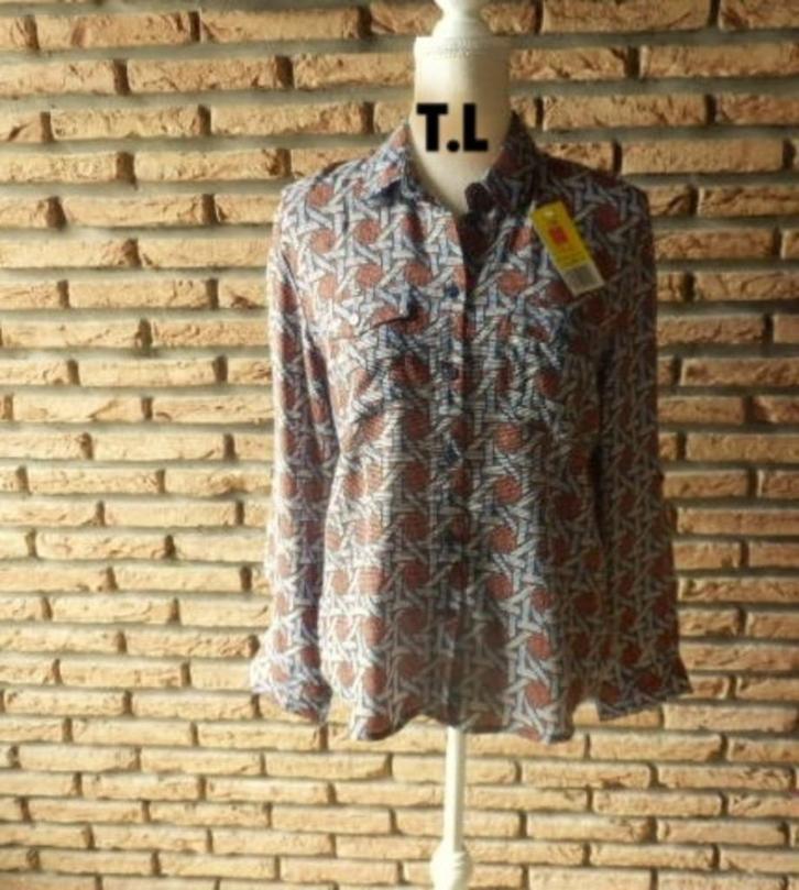 (7)- chemisier femme t.40 brun - neuf -, Kleding | Dames, Blouses en Tunieken, Nieuw, Maat 38/40 (M), Bruin, Ophalen of Verzenden