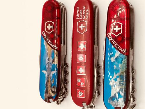S3 3x Victorinox Climber Switzerland Rot transparent JUNGFRA, Caravans en Kamperen, Kampeergereedschap, Gebruikt, Ophalen of Verzenden