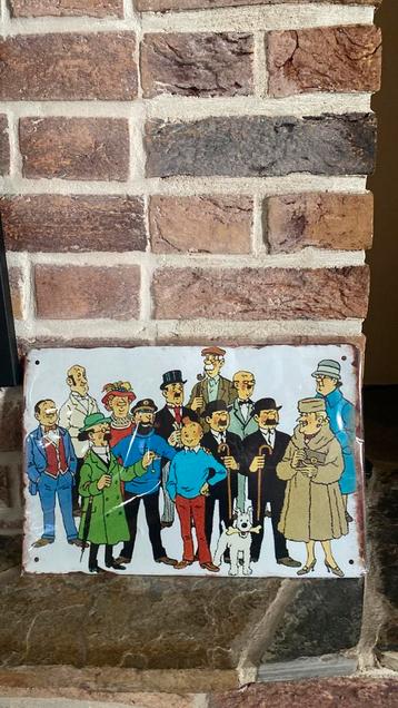 Plaque tintin 30 cm sur 20 cm, Tintin