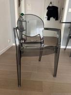 4 chaises transparentes noires, Huis en Inrichting, Stoelen, Ophalen, Overige materialen, Gebruikt, Zwart