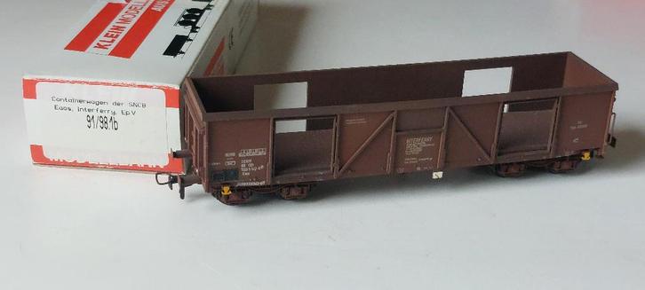 SNCB/NMBS KLEINMODELLBAHN-WAGEN EAOS-IF*HO*DC N 91/98 1B, Hobby en Vrije tijd, Modeltreinen | H0, Zo goed als nieuw, Wagon, Gelijkstroom