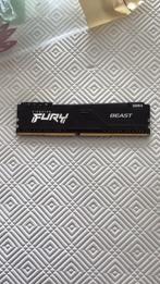 Barre de ram Kingston Fury Beast DDR4 16GB, Computers en Software, RAM geheugen, DDR4, Ophalen of Verzenden, Zo goed als nieuw
