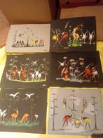 Lot de 6 dessins peinture à l'huile africain, Enlèvement