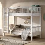 Kinderstapelbed van massief beukenhout 90x200, Ophalen of Verzenden, Nieuw, Stapelbed