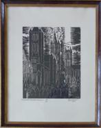 FRANS MASEREEL / GENTS GROOTSHEID / HOUTSNEDE / 69x54cm KAD, Ophalen of Verzenden