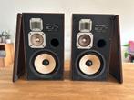 2 Vintage AKAI 3-way luidsprekers SW-137 II walnoot - Japan, Audio, Tv en Foto, Overige merken, Front, Rear of Stereo speakers