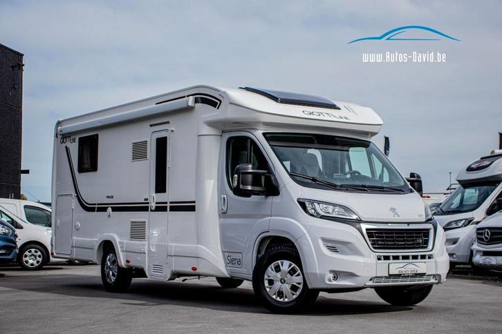 Giottiline Privilege Camper 4 Slaappl. Peugeot Boxer 2.2, Caravans en Kamperen, Mobilhomes, Bedrijf, tot en met 4, Half-integraal