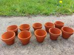 Terra cotta potjes (diam 7cm) - 10 stuks, Tuin en Terras, Ophalen of Verzenden, Gebruikt