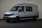 Volkswagen Crafter 2.0 TDI 140pk L3 H3 DC Automaat Airco Nav, Automaat, Diesel, Zilver of Grijs, Parkeersensor
