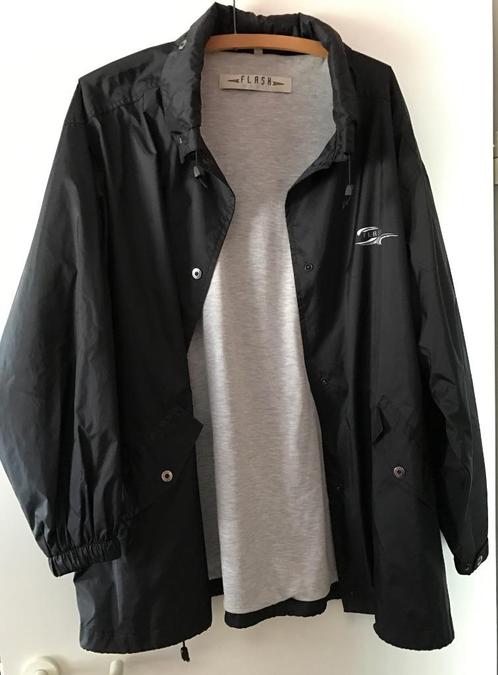 Zwart windjacket (mt 46/48), Kleding | Dames, Grote Maten, Zo goed als nieuw, Jasje of Colbert, Zwart, Verzenden