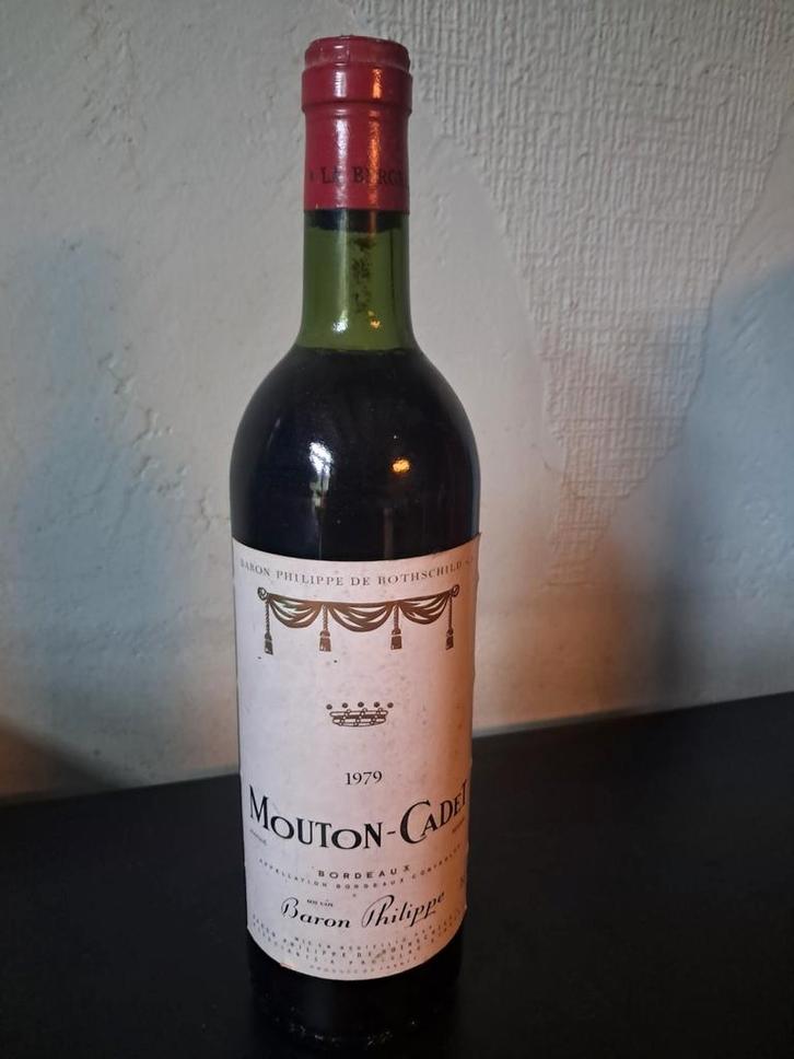 Mouton Cadet Bordeaux 1979, Verzamelen, Wijnen, Zo goed als nieuw, Ophalen of Verzenden