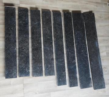 zwarte granieten venstertabletten, Doe-het-zelf en Bouw, Tegels, Ophalen, 60 cm of meer, Gebruikt, Graniet