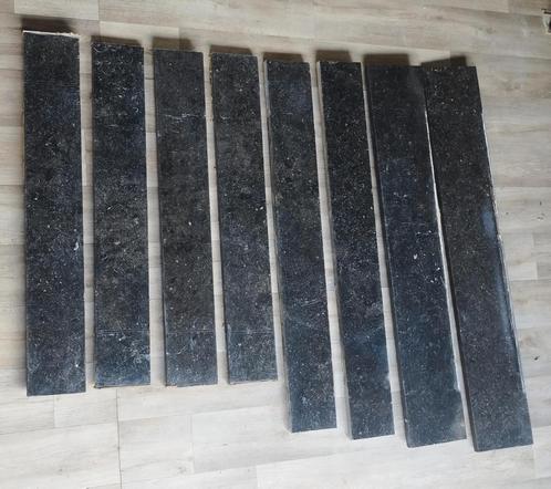 zwarte granieten venstertabletten, Doe-het-zelf en Bouw, Tegels, Gebruikt, Overige typen, Graniet, 60 cm of meer, Minder dan 20 cm