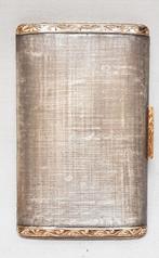Art Deco poederdoos - goud en zilver., Ophalen of Verzenden, Goud