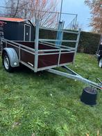 Aanhangwagen 1.30m x 2m – stevige opbouw – direct klaar, Auto diversen, Aanhangers en Bagagewagens, Ophalen of Verzenden, Zo goed als nieuw