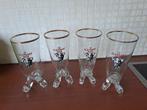 4 Elephant Carlsberg glazen, Verzamelen, Biermerken, Ophalen, Gebruikt