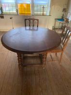 Mooie tafel met 2 gratis stoelen, Huis en Inrichting, Tafels | Eettafels, Ophalen, Zo goed als nieuw, Rond