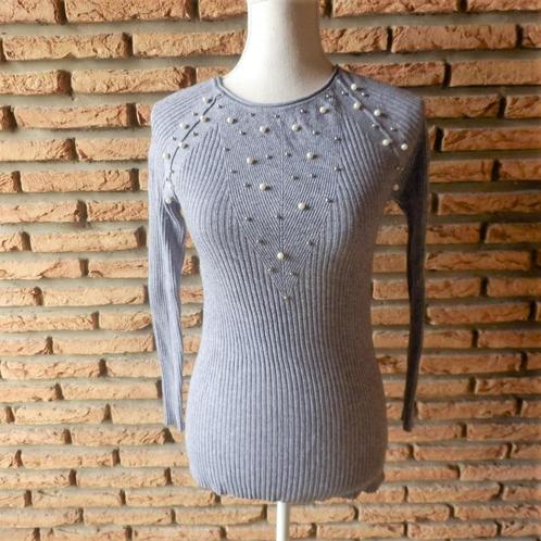 (62)- pull femme t.S gris -, Kleding | Dames, Truien en Vesten, Zo goed als nieuw, Maat 36 (S), Grijs, Ophalen of Verzenden