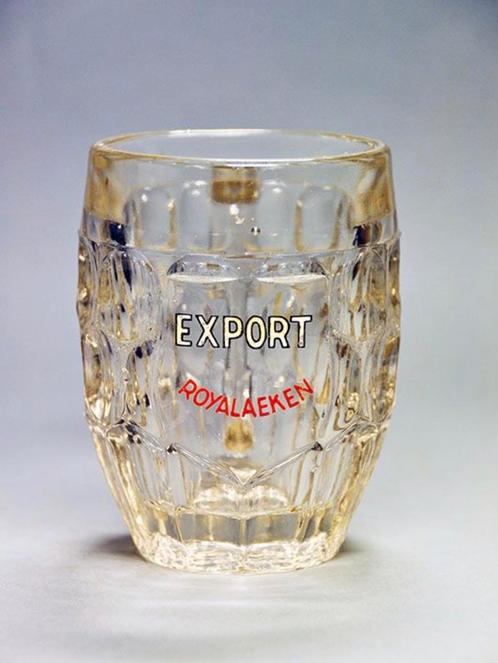 Royalaeken Brussels emaille exportbeker, Verzamelen, Biermerken, Gebruikt, Pul(len), Ophalen of Verzenden
