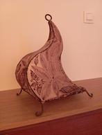 Abat-jour artisanal en peau et fer forgé – style marocain, Ophalen, Marocain, Gebruikt, Overige vormen
