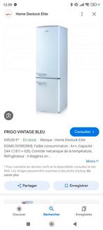 Frigo congélateur Domo style vintage, Electroménager, Réfrigérateurs & Frigos, Comme neuf, Enlèvement ou Envoi