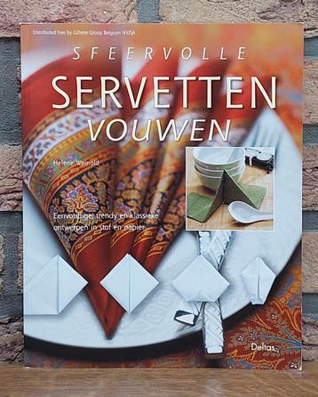 Boek - 2-talig NL & FR - Sfeervolle servetten vouwen beschikbaar voor biedingen