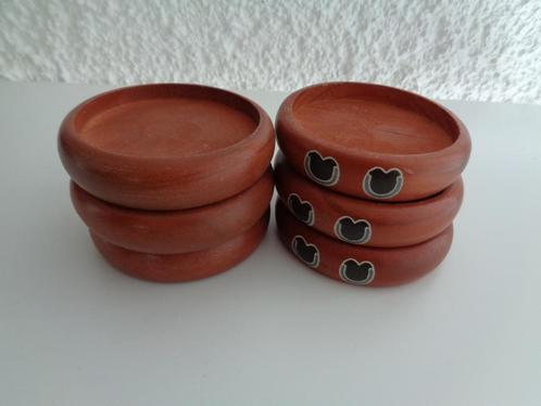 6 Sous-verres brun genre bois. Neufs, Huis en Inrichting, Woonaccessoires | Onderzetters, Nieuw, Overig, Ophalen of Verzenden