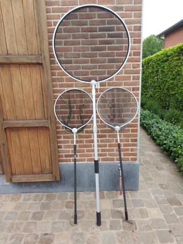 3 filets de pêche en étang, Enlèvement, Utilisé, Filet d'étang