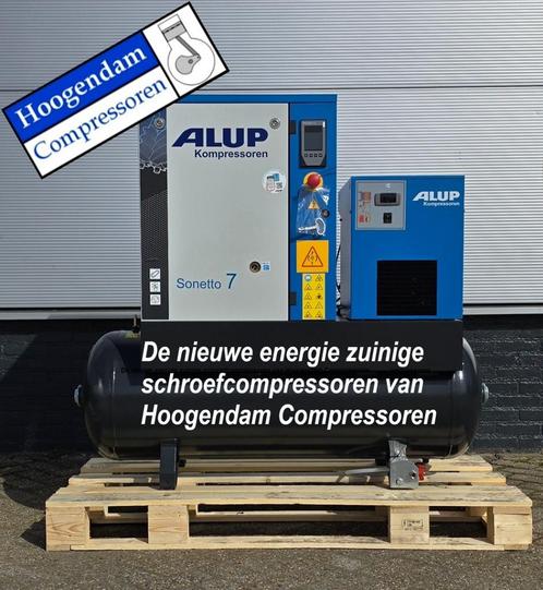 Nieuwe energie zuinige compressoren Hoogendam Compressoren, Doe-het-zelf en Bouw, Compressors, Nieuw, 10 bar of meer, 100 liter of meer