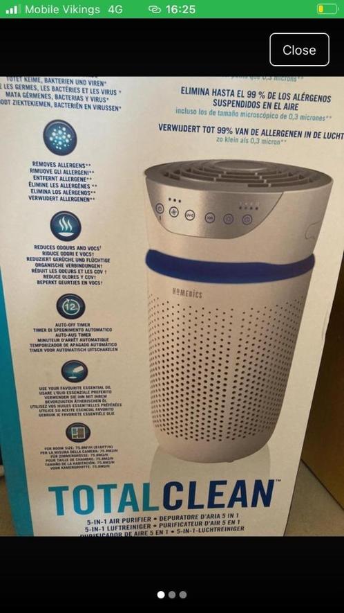 Air purifier Total Clean, Elektronische apparatuur, Luchtbehandelingsapparatuur, Zo goed als nieuw, Luchtreiniger, Ophalen