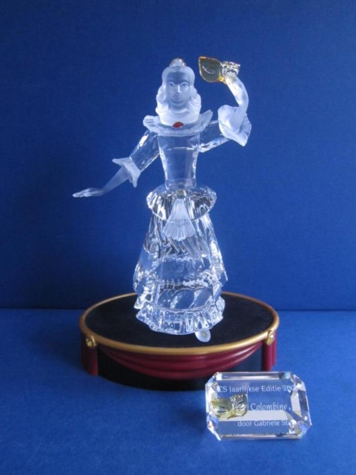 Swarovski SCS 2000 Colombine kompleet met display, plaquette, Verzamelen, Swarovski, Nieuw, Figuurtje, Ophalen of Verzenden