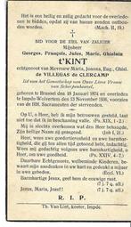 Georges, Francois, J.M.G. t'Kint  Wolvertem 1874-1936 adel, Verzamelen, Ophalen of Verzenden