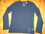 Donkerblauwe longsleeve - Mim-Pi - maat 134, Comme neuf, Fille, Chemise ou À manches longues, Enlèvement ou Envoi