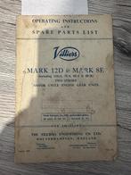 (VILLIERS MOTORFIETS) Villiers Mark 12D & Mark 8E. Operating, Motoren, Gebruikt