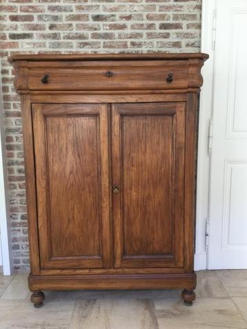 Vintage Houten Tweedeurs Ladenkast beschikbaar voor biedingen
