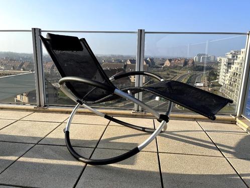 Siège de jardin à bascule, Jardin & Terrasse, Chaises longues, Comme neuf, Aluminium, Enlèvement