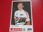 wielerkaart wk team spar 1999 etienne de wilde signe, Verzenden, Zo goed als nieuw