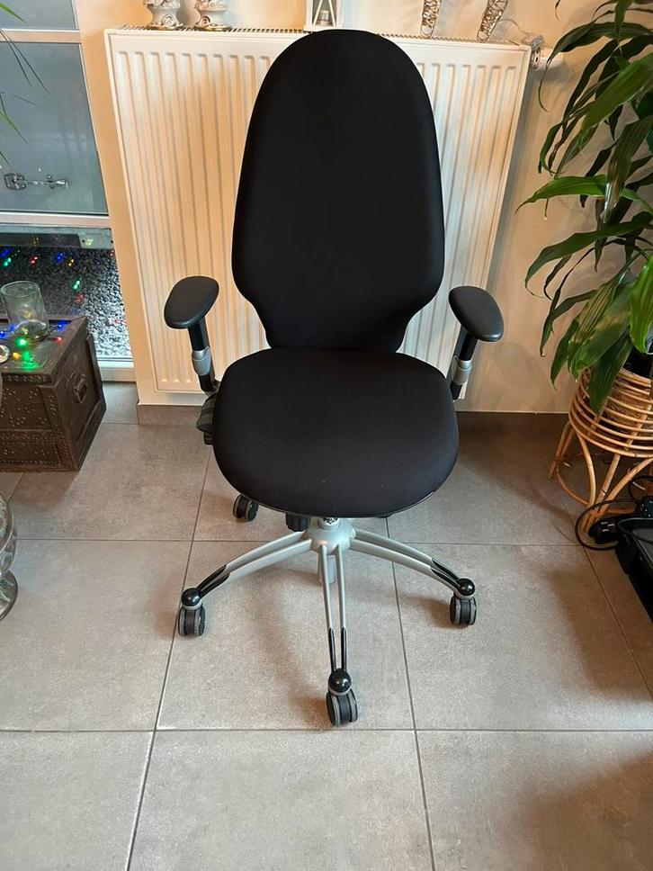 Refurbished Bureaustoel Rh Extend 120, Maison & Meubles, Chaises de bureau, Comme neuf, Chaise de bureau, Noir, Ergonomique, Enlèvement