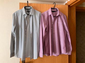 2 overhemden maat L beschikbaar voor biedingen