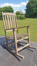 Schommelstoel in teak, perfekte staat, Ophalen of Verzenden
