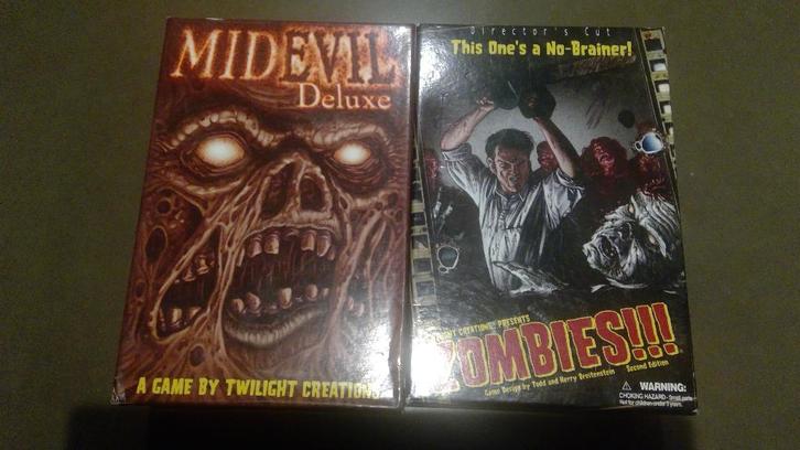 bordspel ZOMBIES en MIDEVIL, Hobby en Vrije tijd, Gezelschapsspellen | Bordspellen, Zo goed als nieuw, Vijf spelers of meer, Ophalen