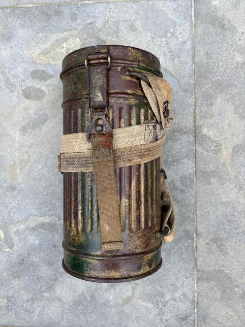 Duitse WO2 gasmasker camo, Verzamelen, Militaria | Tweede Wereldoorlog, Ophalen of Verzenden