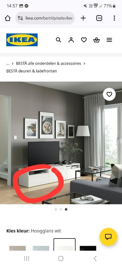 3x SELSVIKEN deur / ladefront voor BESTA | 60x26, Huis en Inrichting, Kasten | Wandmeubels, Zo goed als nieuw, Minder dan 100 cm