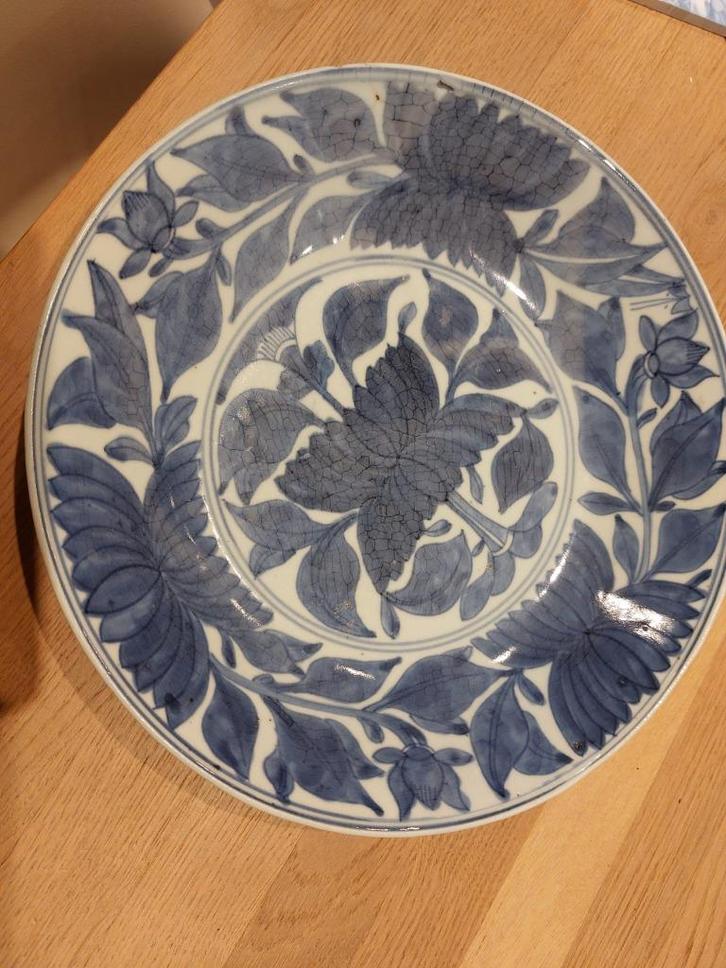 Antieke Chinese blauw-witte porseleinen schaal, Antiek en Kunst, Antiek | Schalen, Ophalen