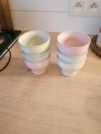 6 koffiekopjes/theekopjes in pastelkleuren, Huis en Inrichting, Ophalen